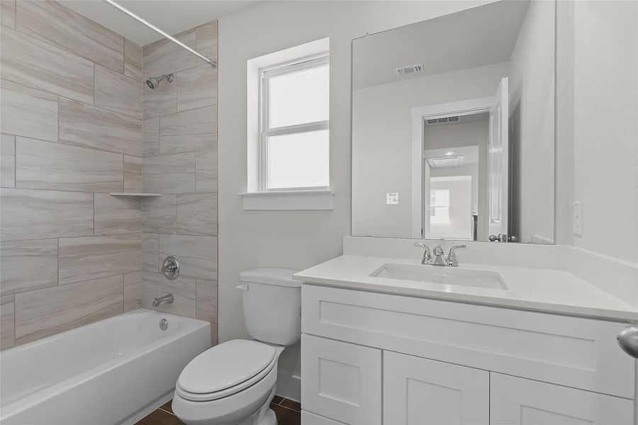 Furnished interior view inside a new home in The Grove at Blackhawk, Pflugerville (Image 11).
