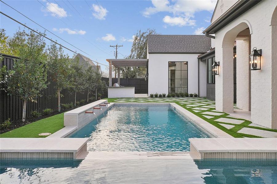 Exterior details and patio area of a home in , Dallas (Image 23).