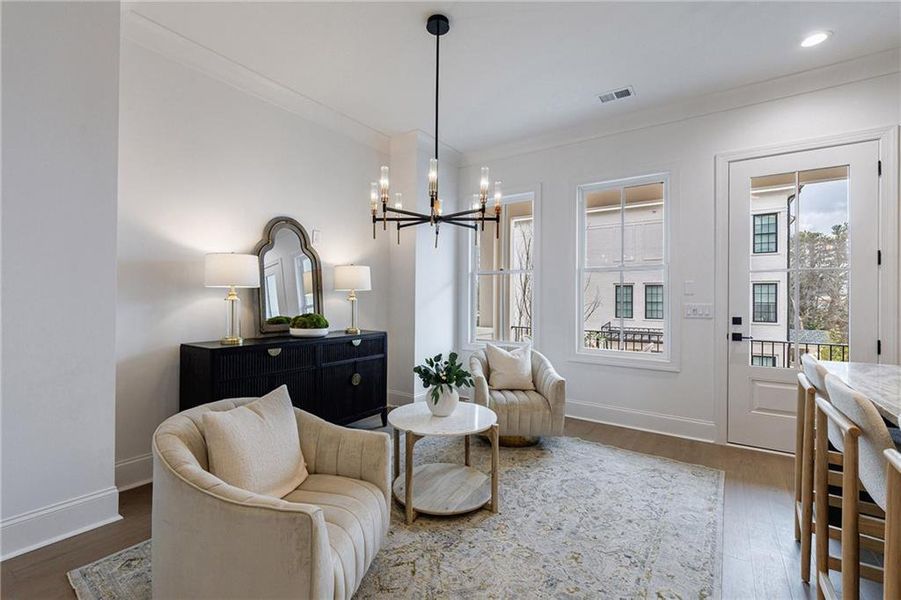 Furnished interior view inside a new home in , Alpharetta (Image 30).