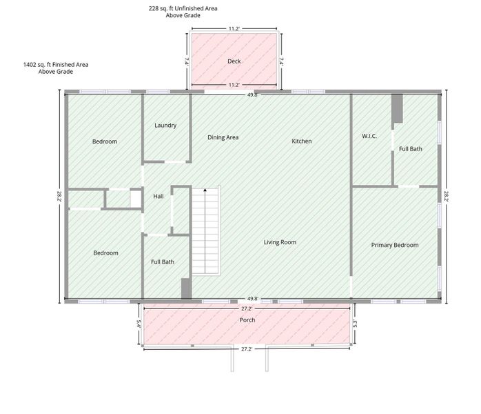 2D floor plan layout of this home in , Alexander, NC (Image 4).
