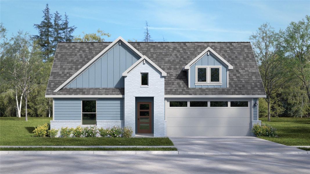 A charming single-family home presents an inviting facade with a well-maintained lawn and paved driveway. A charming single-family home presents an inviting facade with a well-maintained lawn and paved driveway.