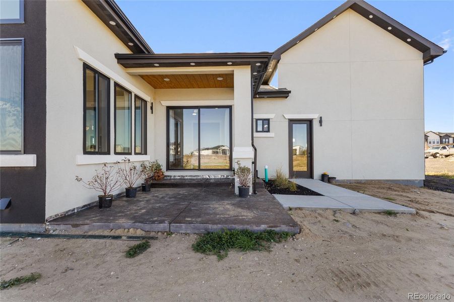 Exterior details and patio area of a home in , Brighton (Image 21). Exterior details and patio area of a home in , Brighton (Image 21).