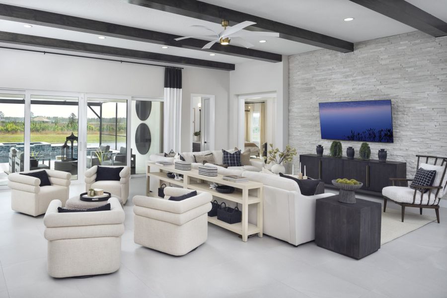 Representative furnished interior of a home built from the Key West II by Homes by WestBay in Oakfield, Parrish (Image 21).