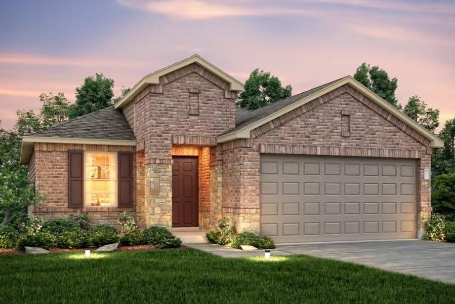 Centex Homes, Hewitt elevation Q, rendering