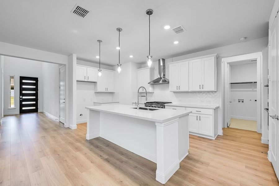 Furnished interior view inside a new home in Cross Creek Meadows 55s, Celina (Image 8). Furnished interior view inside a new home in Cross Creek Meadows 55s, Celina (Image 8).