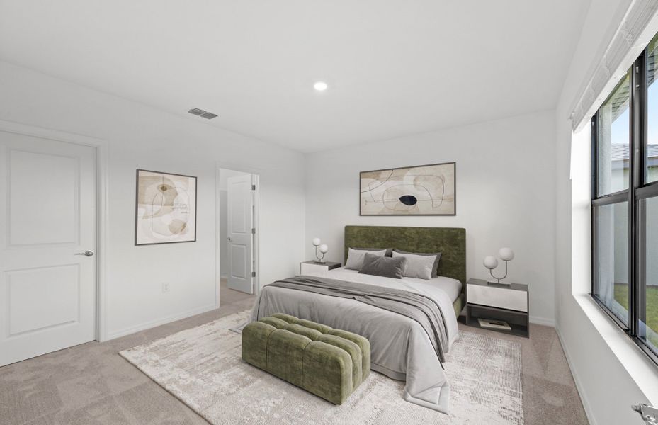 Furnished interior view inside a new home in Whispering Lakes, Lehigh Acres (Image 10).