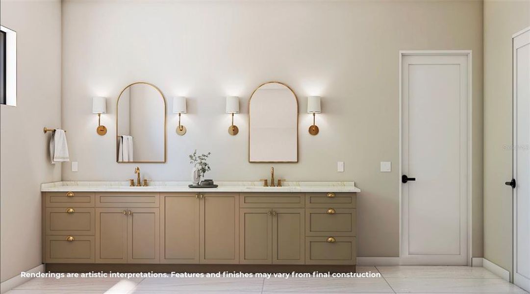 Furnished interior view inside a new home in , Orlando (Image 7).