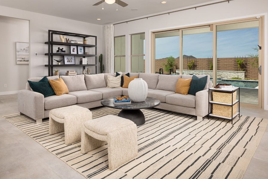 Furnished interior in a model home at Verdin Odyssey Collection in Phoenix (Image 9).