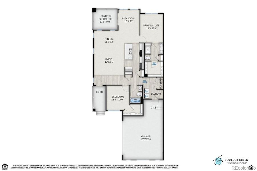 2D floor plan layout of this home in Knolls, Westminster, CO (Image 5).