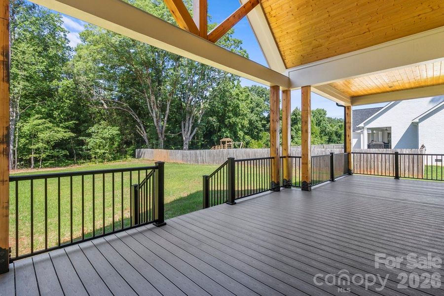 Exterior details and patio area of a home in , Lincolnton (Image 28).