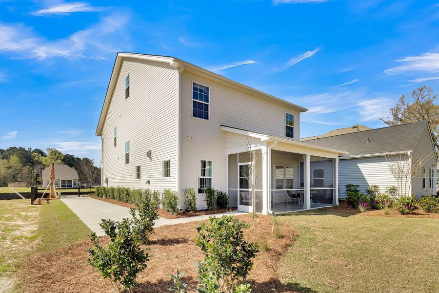 Exterior details and patio area of a home in Six Oaks, Summerville (Image 3). Exterior details and patio area of a home in Six Oaks, Summerville (Image 3).