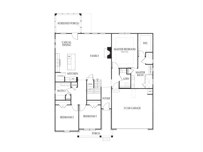 2D floor plan layout for the The Briar by My Home Communities in Club Cottages at Harbor Club, Greensboro, GA (Image 3). 2D floor plan layout for the The Briar by My Home Communities in Club Cottages at Harbor Club, Greensboro, GA (Image 3).