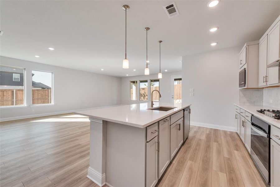 Furnished interior view inside a new home in Villages of Hurricane Creek, Anna (Image 10). Furnished interior view inside a new home in Villages of Hurricane Creek, Anna (Image 10).