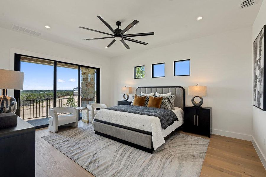 Furnished interior view inside a new home in Milky Way at River Place, Austin (Image 20).