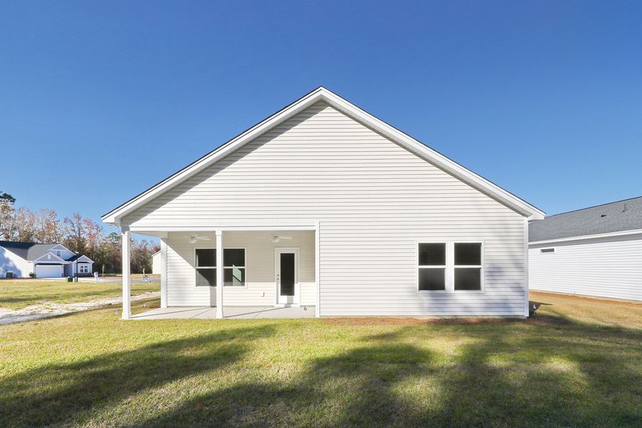 Exterior details and patio area of a home in Jordan Grove, Conway (Image 20).