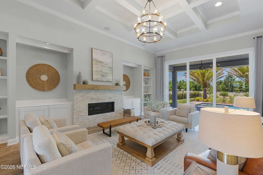 Furnished interior view inside a new home in , Fruit Cove (Image 4).