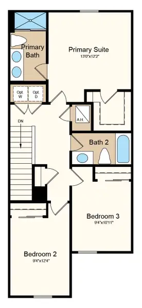 2D floor plan layout of this home in Southloch, Mount Dora, FL (Image 3).