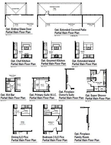 2D floor plan layout for the Emory Peak View by View Homes in Weltner Farms 60’s, New Braunfels, TX (Image 3).