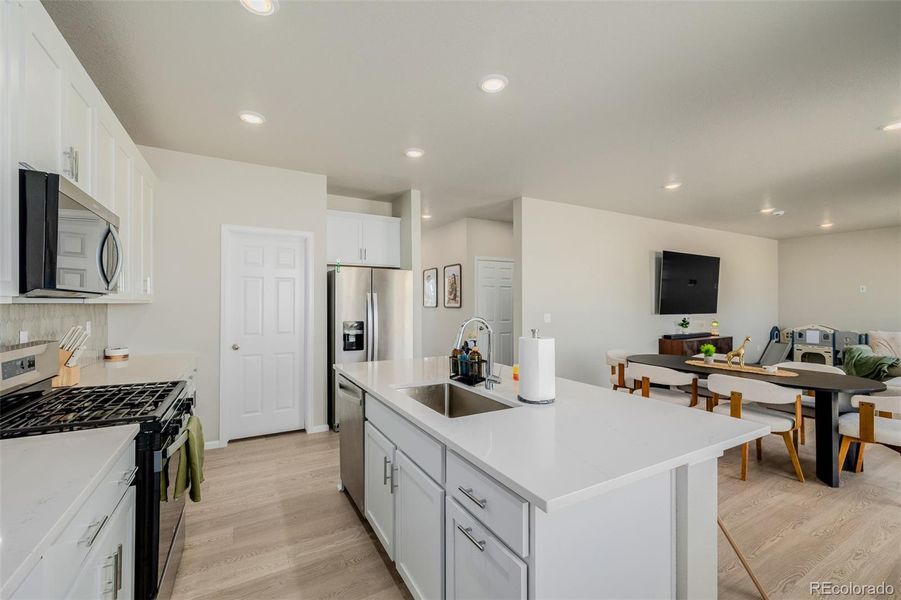 Furnished interior view inside a new home in , Peyton (Image 31).