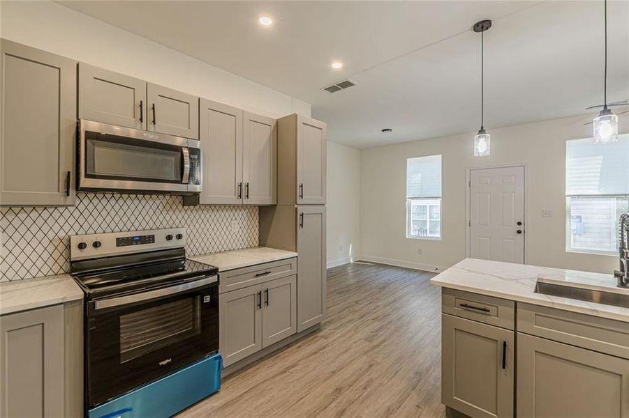 Furnished interior view inside a new home in , Stone Mountain (Image 5). Furnished interior view inside a new home in , Stone Mountain (Image 5).