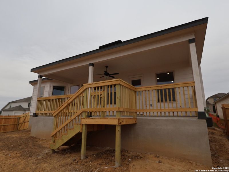 Exterior details and patio area of a home in Greenspoint Heights, Seguin (Image 23).