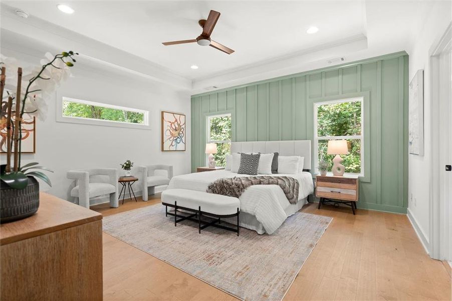 Furnished interior view inside a new home in , Atlanta (Image 29).
