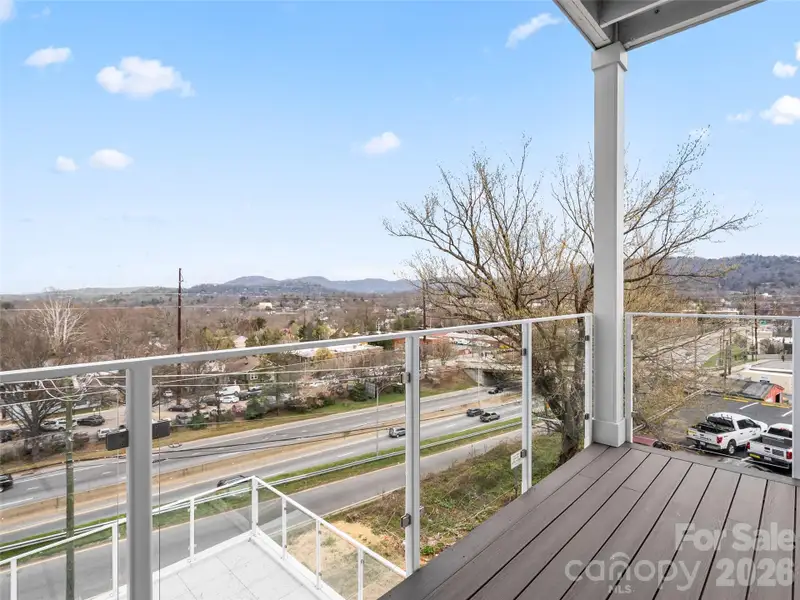 Exterior details and patio area of a home in , Asheville (Image 21).