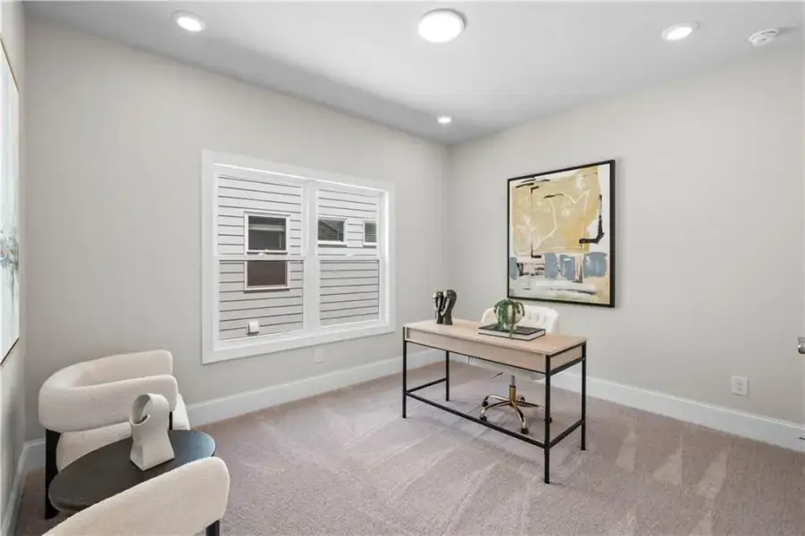 Furnished interior view inside a new home in The Villas at Aberdeen, Hoschton (Image 14). Furnished interior view inside a new home in The Villas at Aberdeen, Hoschton (Image 14).