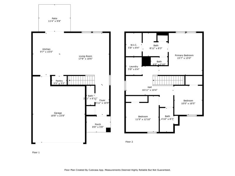 All floors measurements