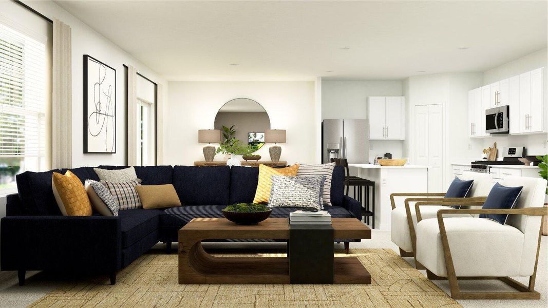 Furnished interior view inside a new home in Brystol at Wylder: The Arbor Collection, Port St. Lucie (Image 7).