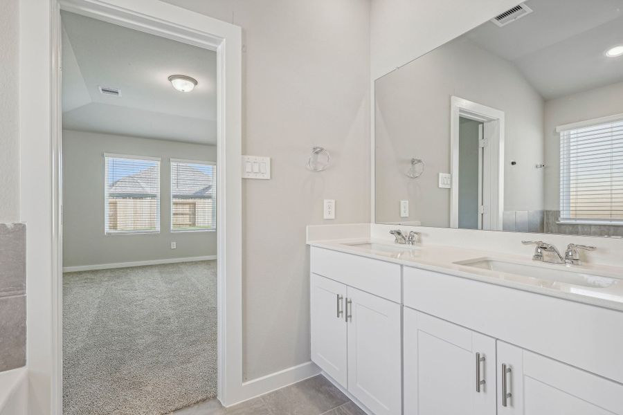 Furnished interior view inside a new home in Sanford Farms - Premier Series, Waller (Image 5). Furnished interior view inside a new home in Sanford Farms - Premier Series, Waller (Image 5).