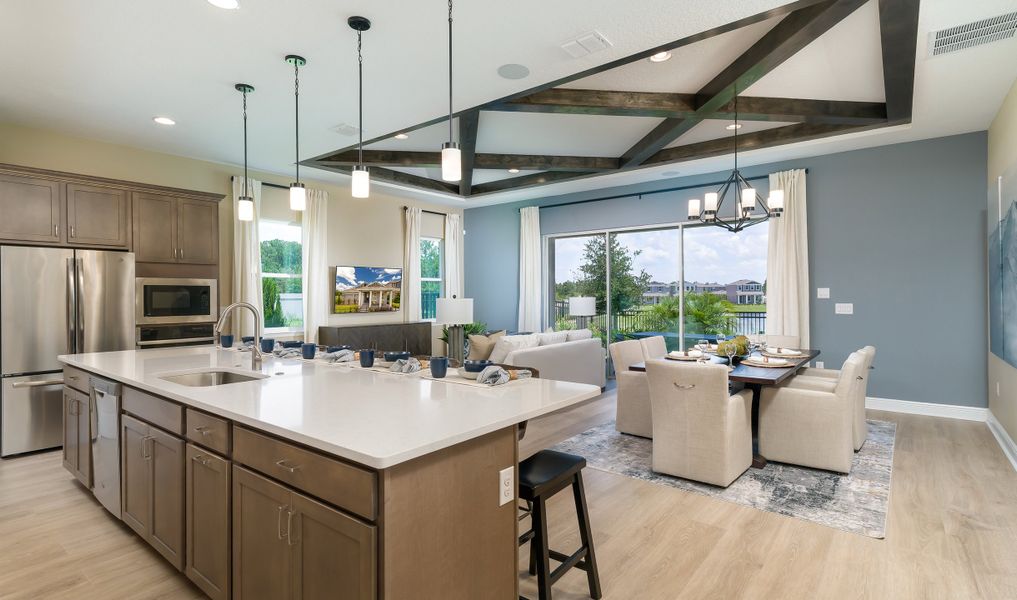 Kitchen overlooking great room