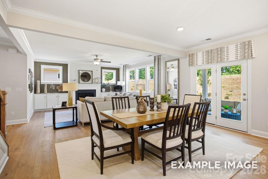Furnished interior view inside a new home in Windgate, Mooresville (Image 8).