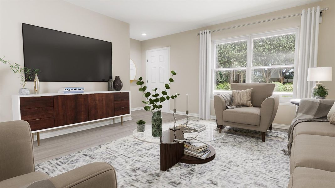 Furnished interior view inside a new home in , Temple (Image 12).