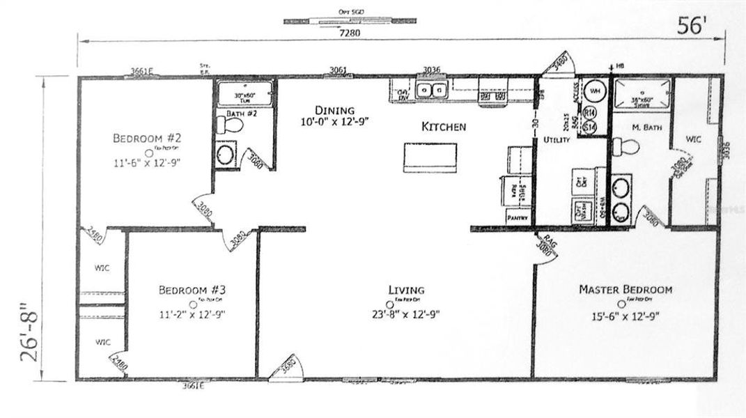 2D floor plan layout of this home in , Morriston, FL (Image 3).