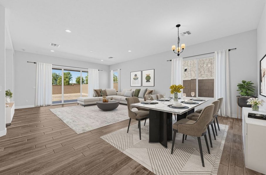 Furnished interior view inside a new home in Legado, Queen Creek (Image 7).