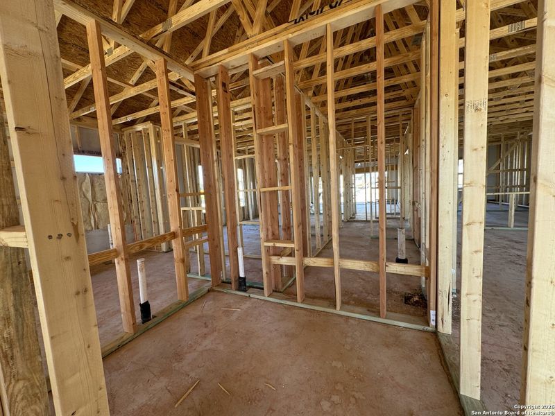 In-progress construction of a new home in Enclave at Hennersby Hollow 50's, San Antonio, TX (Image 24).