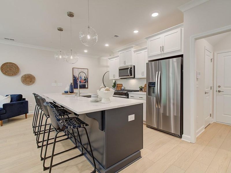 Furnished interior view inside a new home in Bluffs at Bells Ferry, Marietta (Image 9).