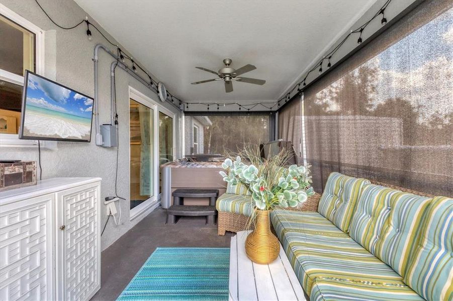 Exterior details and patio area of a home in , North Port (Image 26).