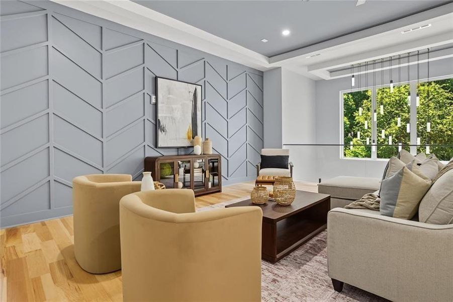 Furnished interior view inside a new home in , Marietta (Image 38).
