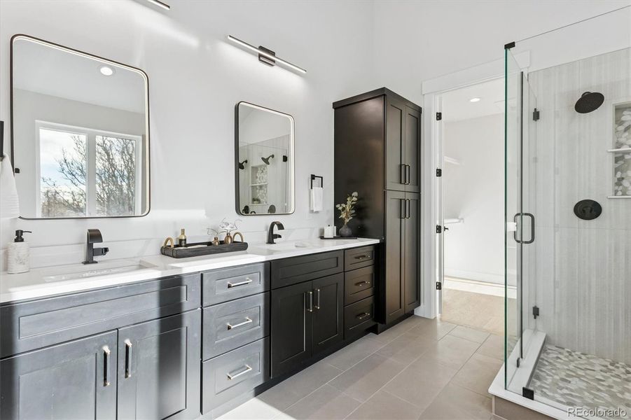 Furnished interior view inside a new home in , Denver (Image 35).