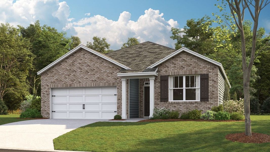 Representative exterior photo of a completed home built from the ARIA by D.R. Horton in Savannah Lakes, Lewisburg, TN (Image 2).