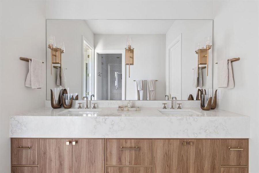 Furnished interior view inside a new home in , Southlake (Image 26).