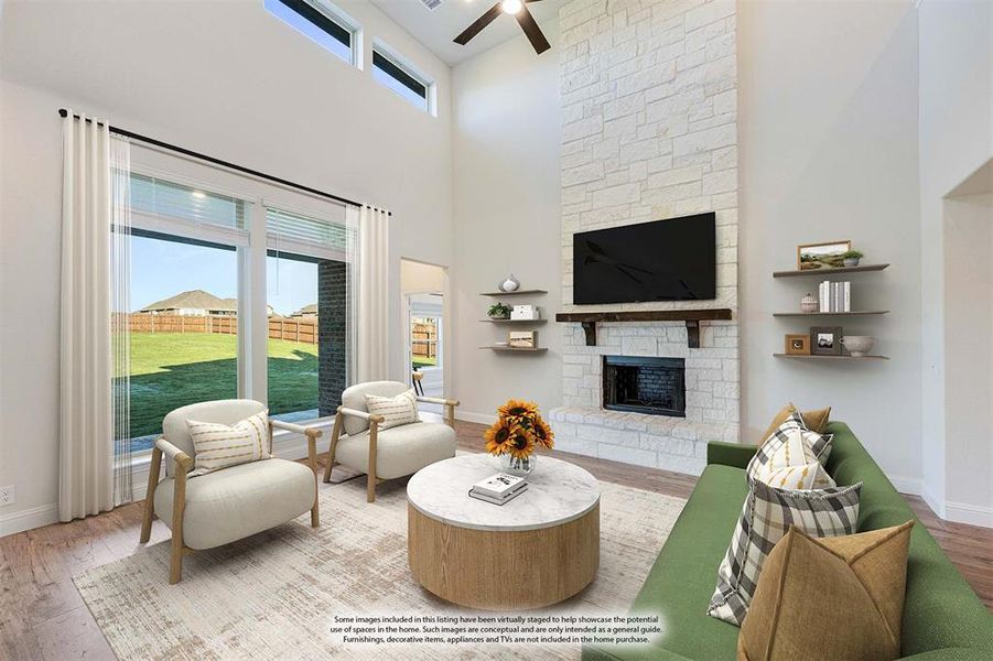 Furnished interior view inside a new home in Coyote Crossing, Godley (Image 14).
