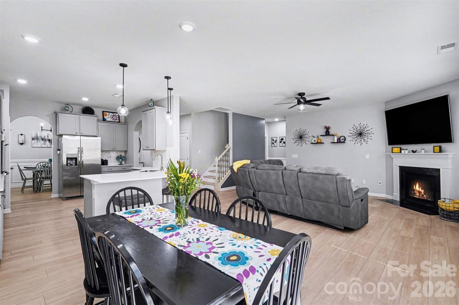 Furnished interior view inside a new home in Falls Cove at Lake Norman, Troutman (Image 34).