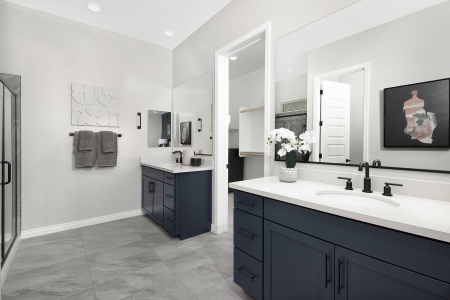 Representative furnished interior of a home built from the Harbor by Mattamy Homes in Miravida, Surprise (Image 10).