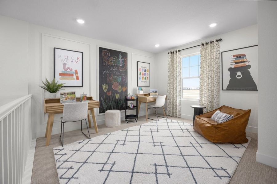 Representative furnished interior of a home built from the 1886 Modeled by KB Home in Windler Midtown Villas, Aurora (Image 9).