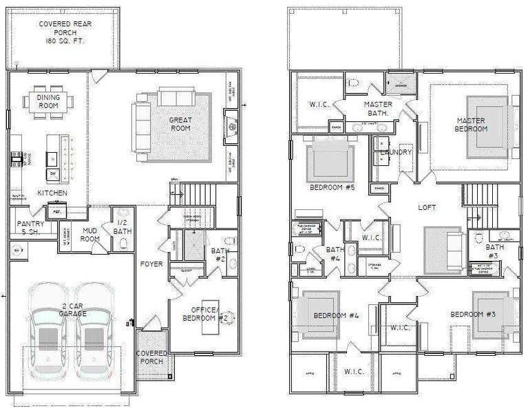 2D floor plan layout of this home in , Cumming, GA (Image 5).