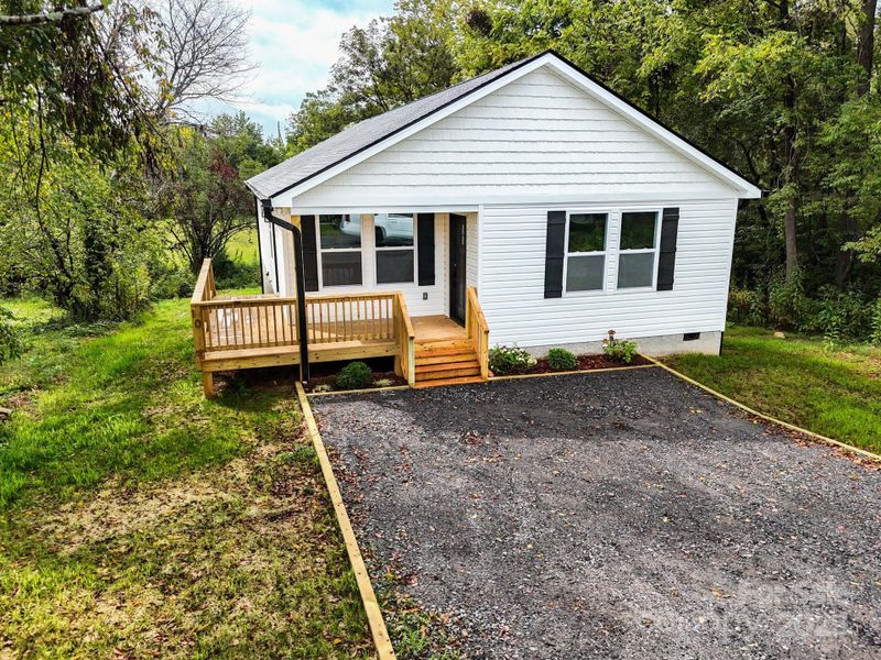 Front exterior of a new home in , Black Mountain, NC, highlighting curb appeal (Image 25).