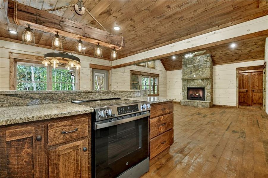 Furnished interior view inside a new home in , Ellijay (Image 8).